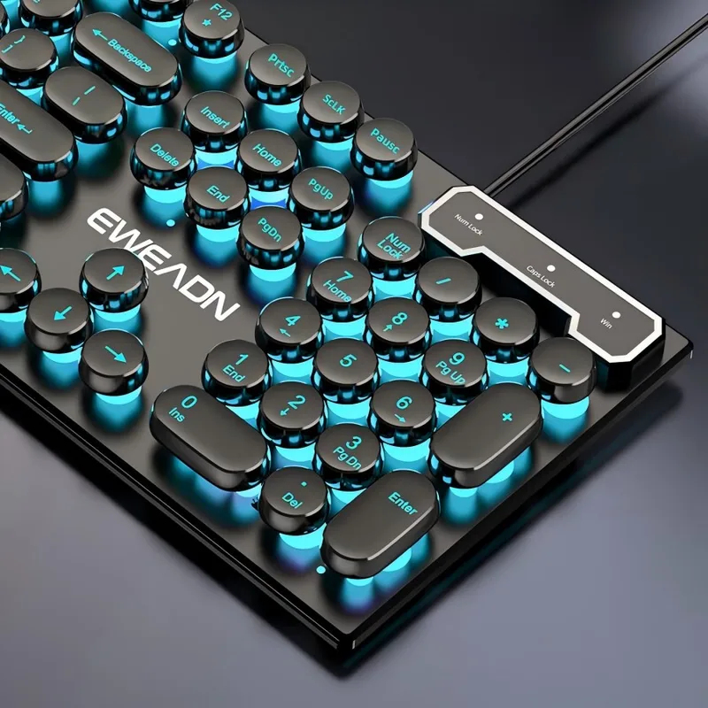 Laptop Mouse - Ретро-панк набор клавиатуры и мыши с