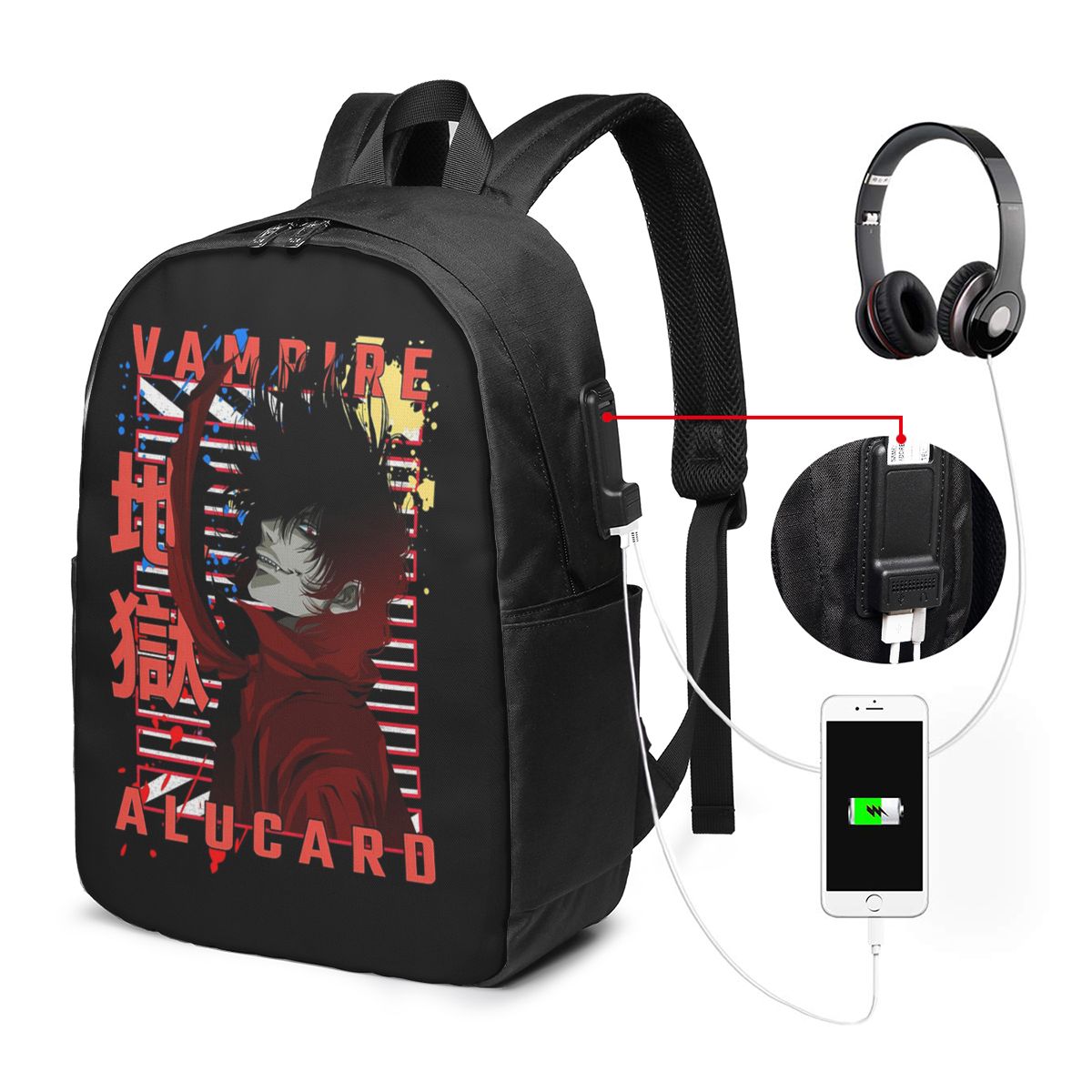Laptop Bag - Рюкзак Alucard Hellsing Manga, дорожная сумка