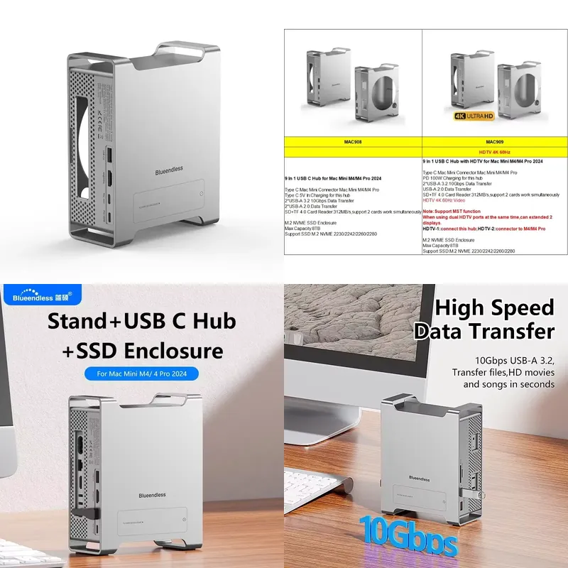 Usb Hub - Док-станция AP01 для Mini M4 Stand