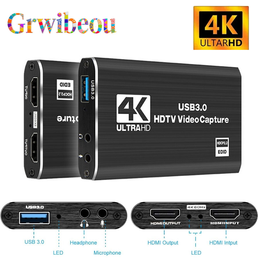 Hdmi Cable - 4K USB 3.0 карта видеозахвата HDMI-совместимый