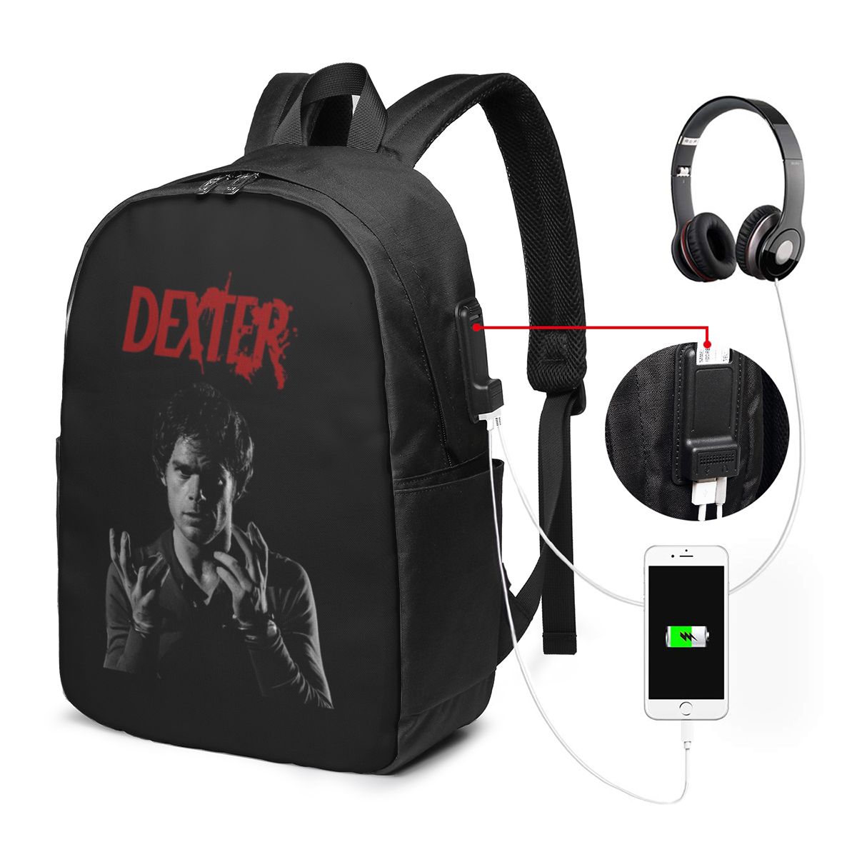 Laptop Bag - Рюкзак для ноутбука Movie Dexter Morgan,