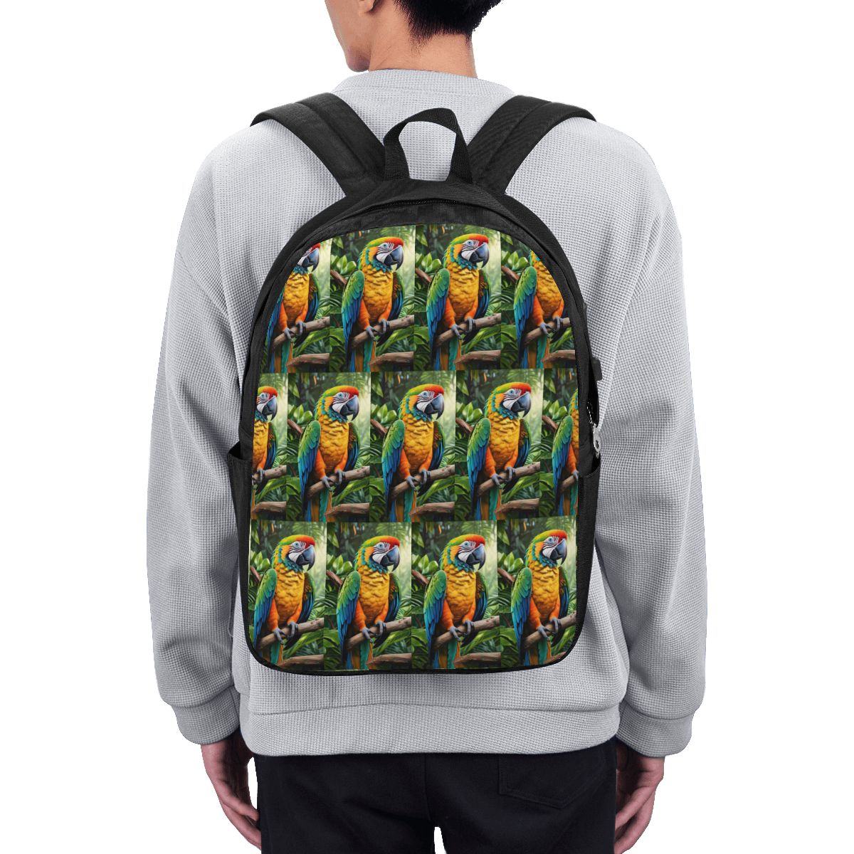 Laptop Bag - Симпатичный рюкзак с изображением попугаев-акари, дорожная