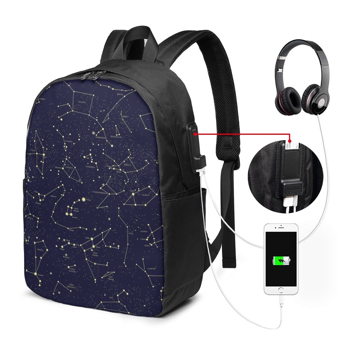 Рюкзак с изображением золотых  – обзор и цена Laptop Bag